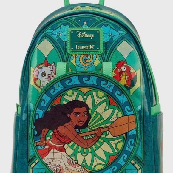 In Hand NWT Loungefly Disney Princess Stained Glass Collection: Moana Bundle Preorders are Open for Loungefly main image 4
